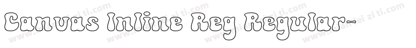 Canvas Inline Reg Regular字体转换